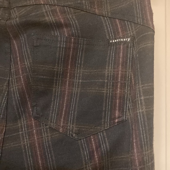Sanctuary plaid leggings, size small - Picture 4 of 4